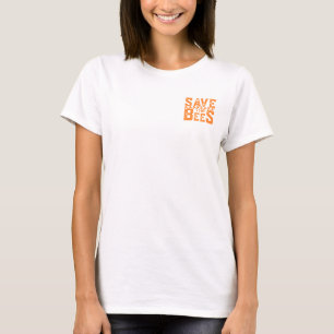 Die Bienen-Bienen-Natur-Gelb-niedlich gerettet T-Shirt