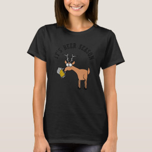 Die Bier-Saison und die Hirschsaison Jagen Spaß T-Shirt