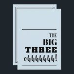 Die BIG 30 Einladungen zum Geburtstag<br><div class="desc">Mit einer Meilenstein-Geburtstagsparty? Bitte senden Sie uns eine Einladung, die Sie für Ihr Party begeistert. "The BIG THREE ohhhh!" - in jedes Alter wechseln - vorne und hinten auf JEDER HINTERGRUNDFARBE, die Sie wählen, Ihre Party-Details. Ideal für jedes Alter, eine Überraschung oder nicht, einfach die Formulierung zu ändern, um Ihre...</div>