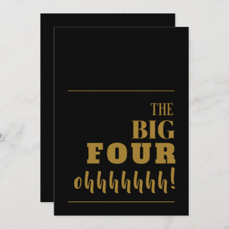 Die BIG 40 Black Gold zum Geburtstag Einladung