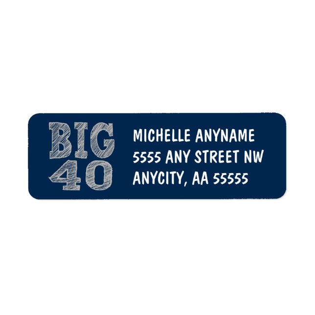 Die BIG 40 zum vierzigsten Geburtstag (Vorne)