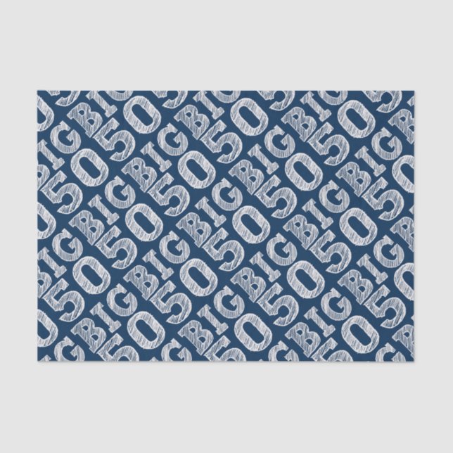 Die BIG 50 zum 50. Geburtstag Seidenpapier (Vorderseite)