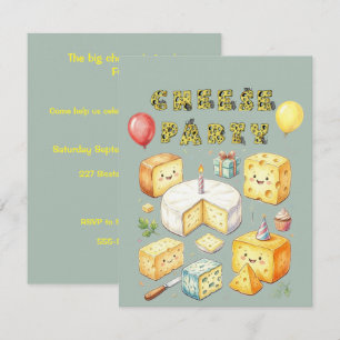 Die Big Cheese Party Digitale Download-Einladung Einladung