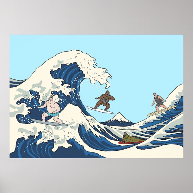 Die Big Lez Show surft hoch Poster (Vorne)