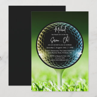 Die Big Seven-Oh Golf 70. Geburtstagsparty Einladung