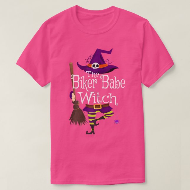 Die Biker-Babe-Hexenfamilie T-Shirt (Design vorne)