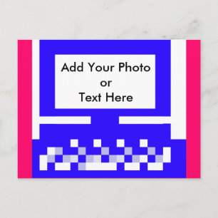 Die Bilder der MUSEUM Artist Serie Computer Blue Postkarte