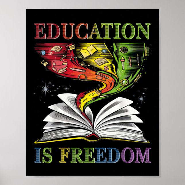 Die Bildung der schwarzen Geschichte ist die Freih Poster (Vorne)