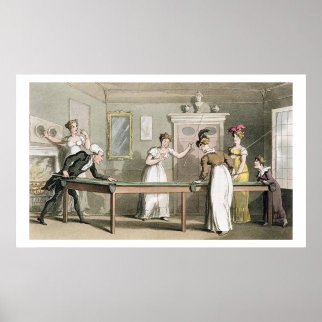 Die Billiard-Tabelle, von "Die Tour der Dr Syntax  Poster (Vorne)