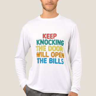Die Bills-Zitate Klopfen Weiter An Die Tür Wird Ge Tri-Blend Shirt