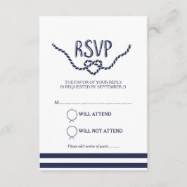 Die Bindung der Knotenkalligrafie-UAWG RSVP Karte