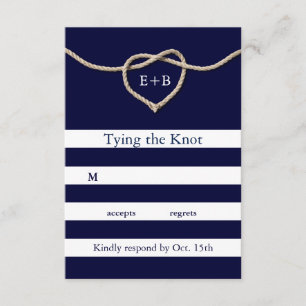 Die Bindung der UAWG der Knot-Marine RSVP Karte