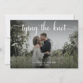 Die Bindung des Knot-Foto-Overlays Moderne Minimal Einladung