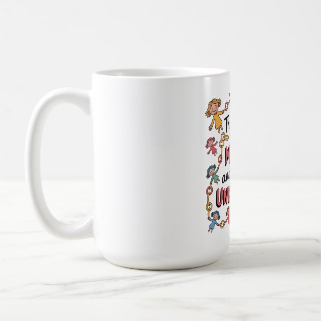 Die Bindung zwischen Mutter und Kind ist unzerbrec Kaffeetasse (Links)