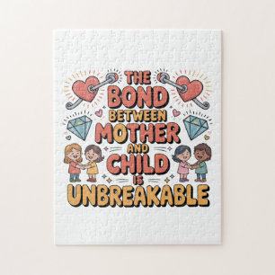 Die Bindung zwischen Mutter und Kind ist unzerbrec Puzzle