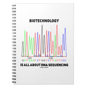 Die Biotechnologie dreht sich alles um die DNA-Seq Notizblock