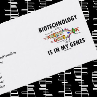 Die Biotechnologie steckt in meinen Genen (DNA-Rep Visitenkarte