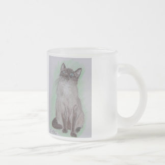 Die Birdwatcher siamesische Katzen-mattierte Tasse