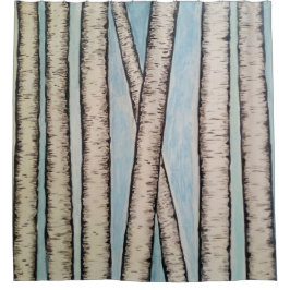 Die Birken Duschvorhang