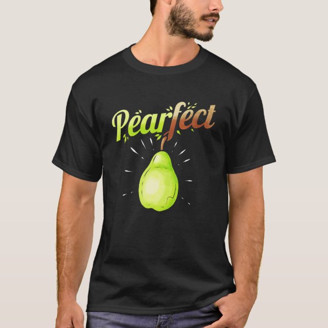 Die Birne ist für Vitamine vegetarisch und V T-Shirt (Vorderseite)