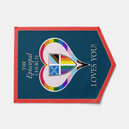Die Bischofskirche Lieben Sie LGBTQ-Banner NEU Wimpel