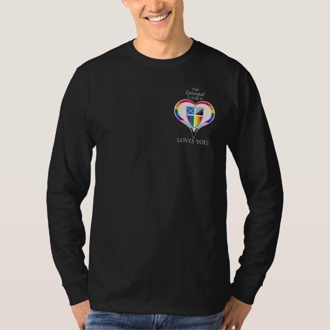 Die Bischofskirche Lieben Sie LGBTQ Neues Design! T-Shirt (Vorderseite)