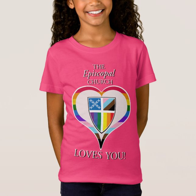 Die Bischofskirche Lieben Sie LGBTQ Neues Design! T-Shirt (Vorderseite)