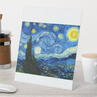 Die bitkoinische Nacht Sockelschild