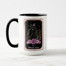 Die Black Cat Tarot Card Rosa Hexe Celestie