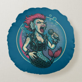 die blaring Siren Rundes Kissen