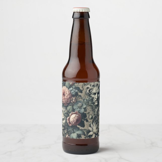 Die blasse Säuberung - gotisch Viktorianisch Bierflaschenetikett (Vorderseite)