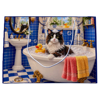 Die Blaue Badezimmerkatze Große Geschenktüte