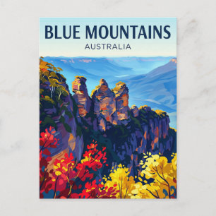 Die Blaue Berge Australien Postkarte