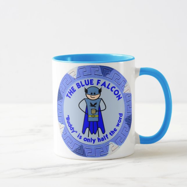 Die blaue Falke-Tasse Tasse (Rechts)
