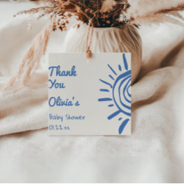 Die blaue Handschrift kommt hier zur Son Baby Dusc Geschenkanhänger