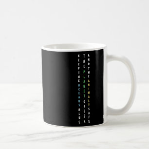 Die blaue Klippe des Ozeans behalten Kaffeetasse