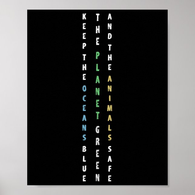 Die blaue Klippe des Ozeans behalten Poster (Vorne)