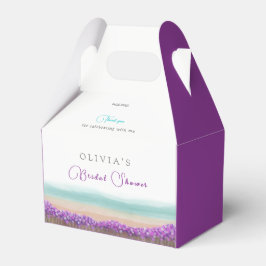 Die blaue Küste im Brautparty Bloom Geschenkschachtel