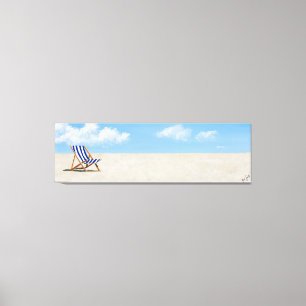 Die blaue Leinwand Print - von Just Dahl