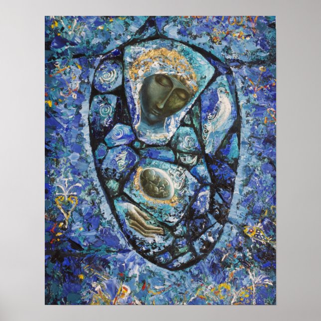 "Die blaue Madonna " Poster (Vorne)