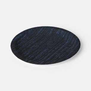 Die blaue Matrix Pappteller