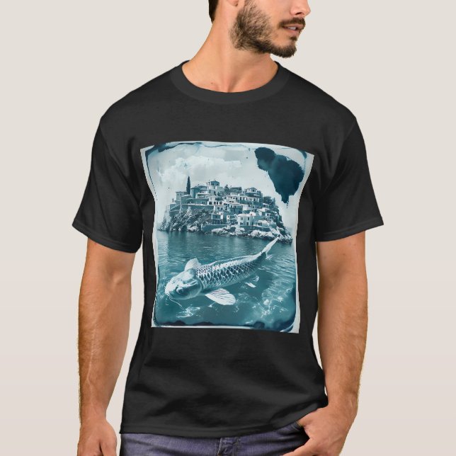 Die blaue Migration T-Shirt (Vorderseite)