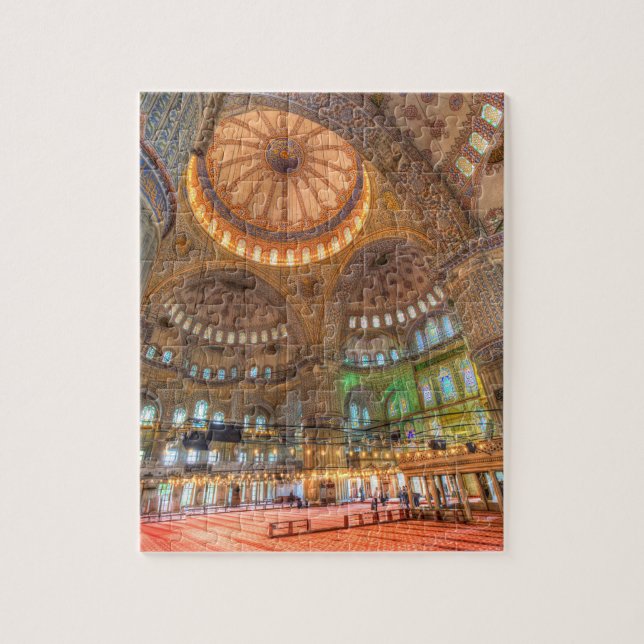 Die blaue Moschee Istanbul die Türkei Puzzle (Vertikal)