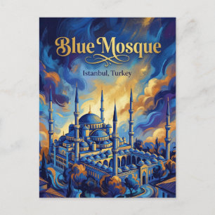 Die Blaue Moschee, Istanbul, Marmara Postkarte