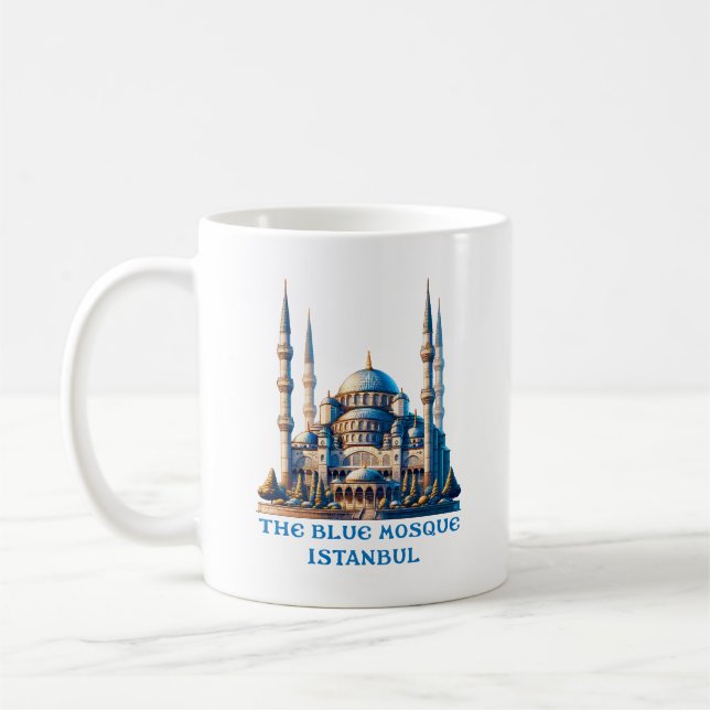 Die Blaue Moschee Istanbul Türkei Kaffeetasse (Links)