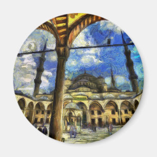 Die blaue Moscheen-Istanbul-Kunst Magnet