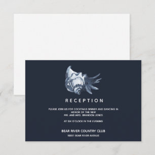 Die Blaue Muschel   Hochzeitsempfangsbereich Einladung