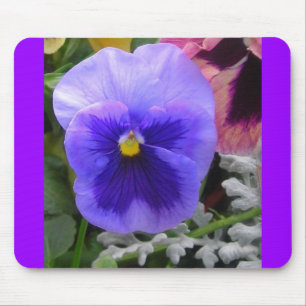 Die blaue Pansy Mousepad