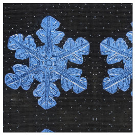 Die blaue Schneeflocke Stoff