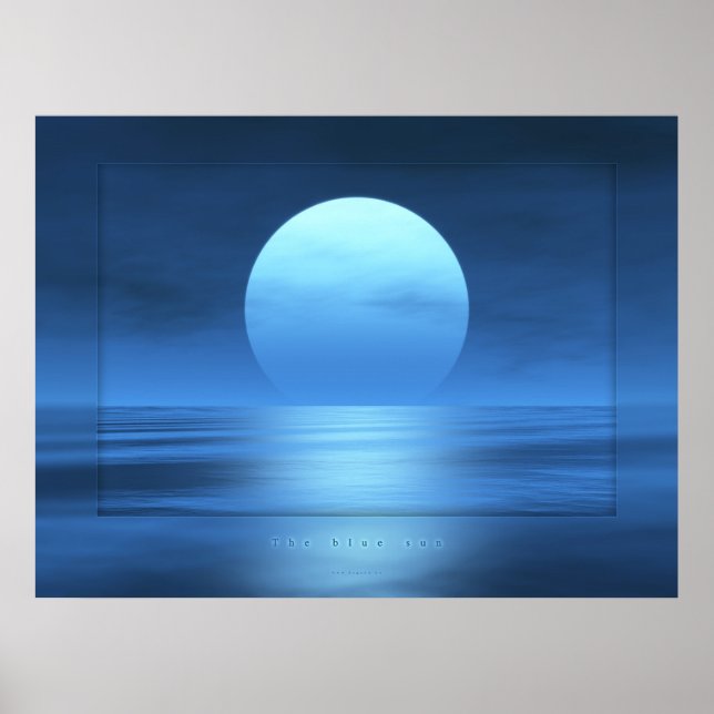 Die blaue Sonne Poster (Vorne)